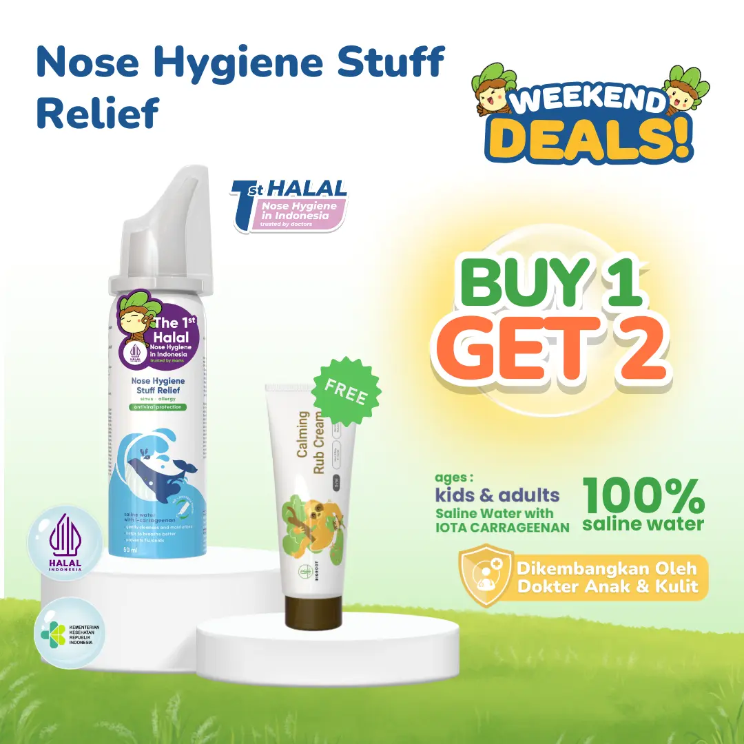 [BUY 1 GET 2] Bigroot Nose Hygiene Stuff Relief 3th - Dewasa 50ml Cleaning Hidung Pencuci Perawatan FREE Calming Rub 5ml