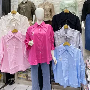 Atasan kemeja lovie bahan katun premium