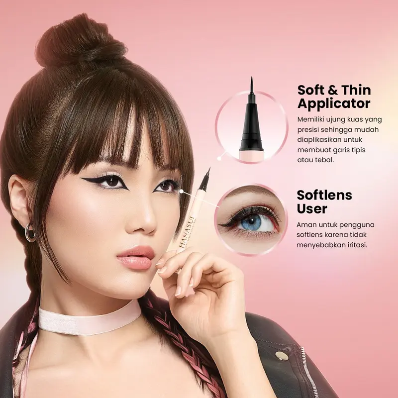 Hanasui Eye Makeup Series | Eyemazing Eyeshadow Palette | Eyebrowtiful Pencil | Eyetractive Liner Pen | Pensil Alis | Palet eyeshadow | BPOM 5