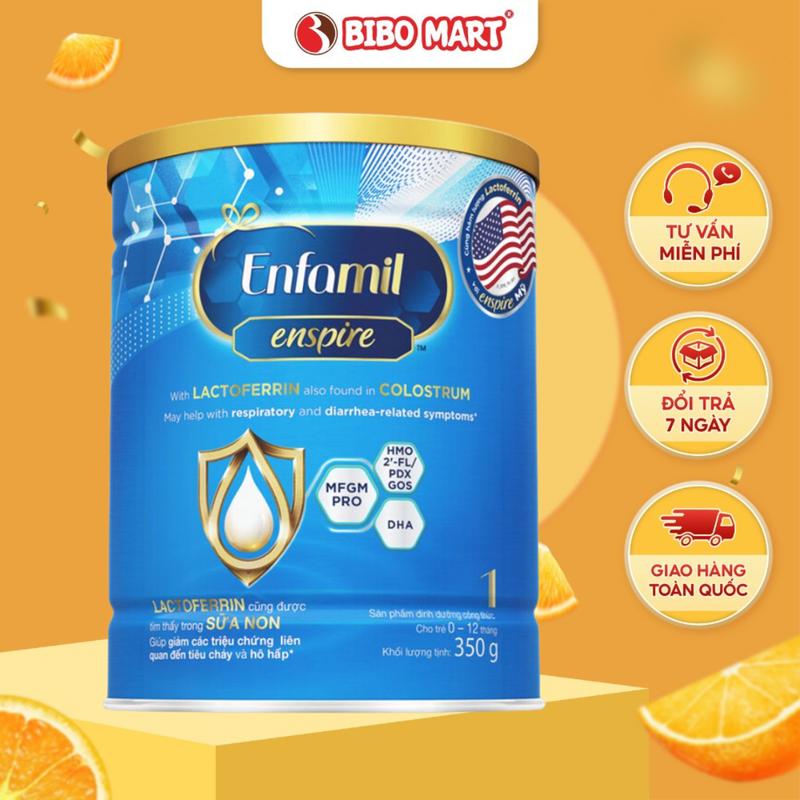Sữa Bột Enfamil Enspire Phát Triển Trí Não Hỗ Trợ Tiêu Hóa Lon 350g Cho Bé