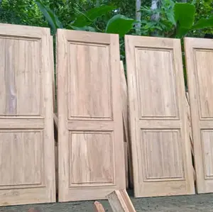 pintu kamar kayu jati uk 80x200cm