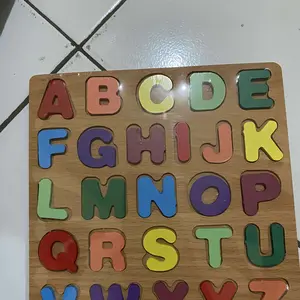 Dovana Puzzle Kayu Huruf Angka Mainan Edukasi Anak Puzzle ABC Wooden 3D Puzzle Letters Numbers Pendidikan Games Toys