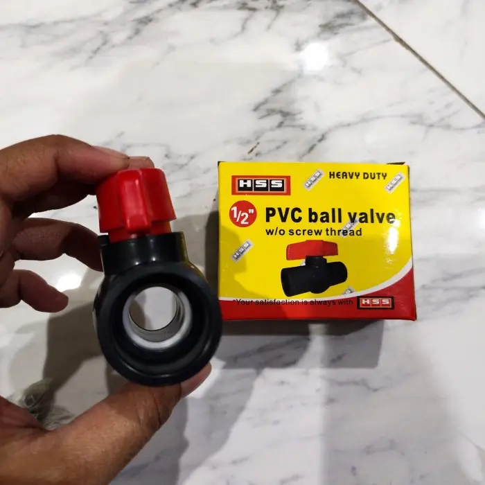 TERMURAH Stop Kran 1" 3/4" 1/2" Plastik - Ballvalve Plastik- Ball Valve PVC 3