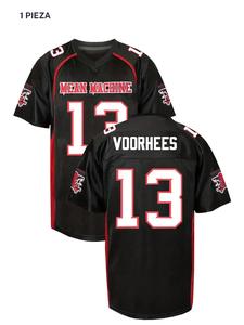 Camiseta de fútbol americano para hombre Mean Machine #18 con cuello en V, top de fútbol holgado, casual y transpirable, ropa deportiva para hombres para entrenamiento al aire libre
