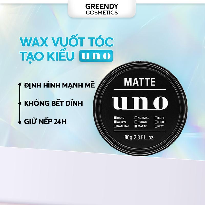 Sáp Vuốt Tóc Tạo Kiểu Uno Matte Effector 80g