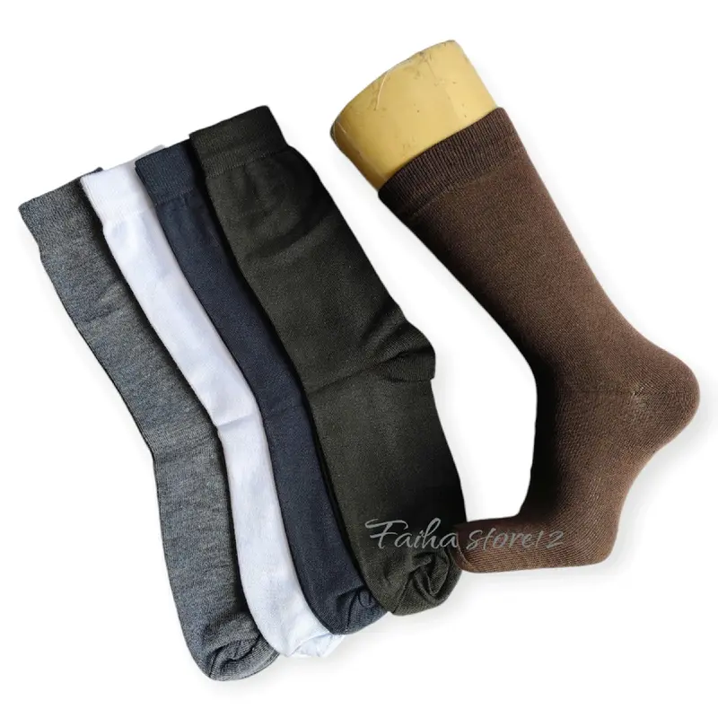 Kaos Kaki Kerja Polos Panjang Premium Pria Dewasa 1