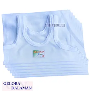 6 Pcs Singlet Jumbo Ukuran 6 8 10 12 Tahun Kaos Dalam Anak Tanpa Bolong Bolong Singlet Anak Laki Dan Perempuan