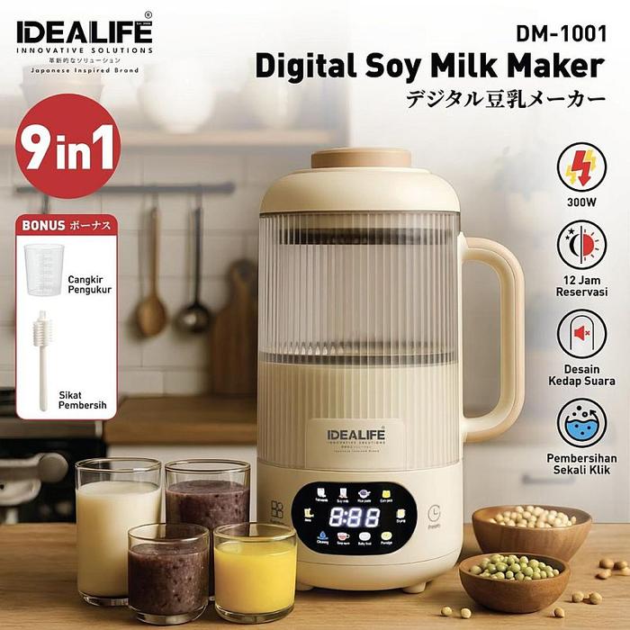 Gambar IDEALIFE - Digital Soy Milk Maker -Pembuat Susu Kedelai - DM-1001 dari IDEALIFE ONLINE STORE Kota Administrasi Jakarta Utara Tokopedia