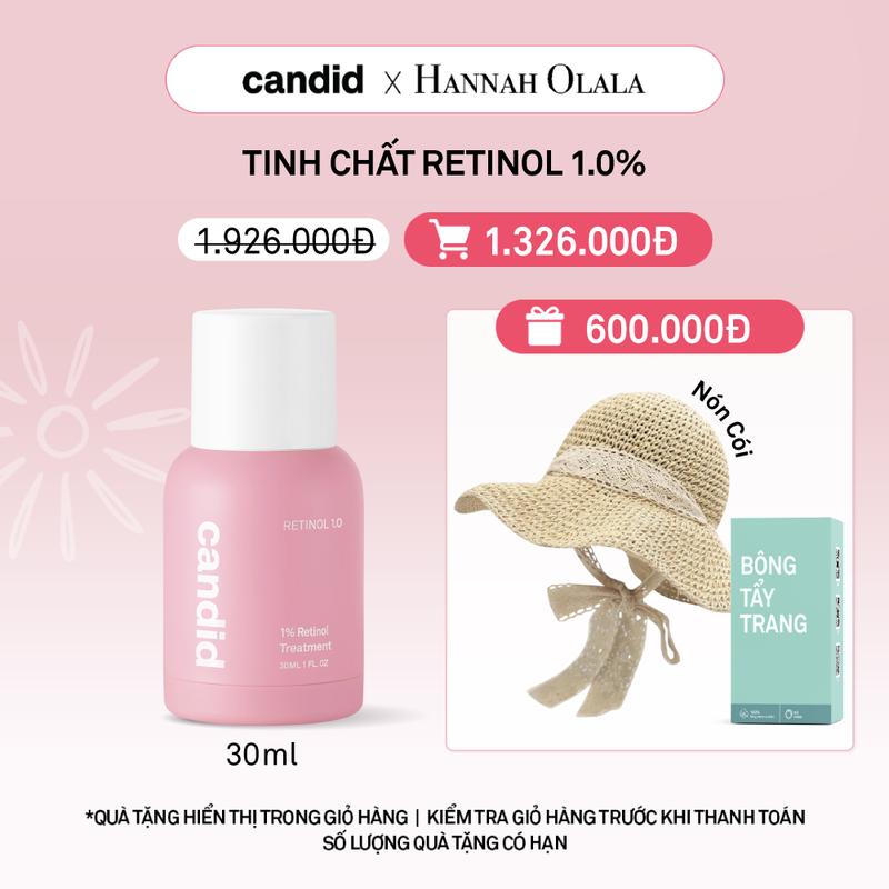 CANDID x HANNAH OLALA - TINH CHẤT RETINOL CANDID 1% TREATMENT 30ML