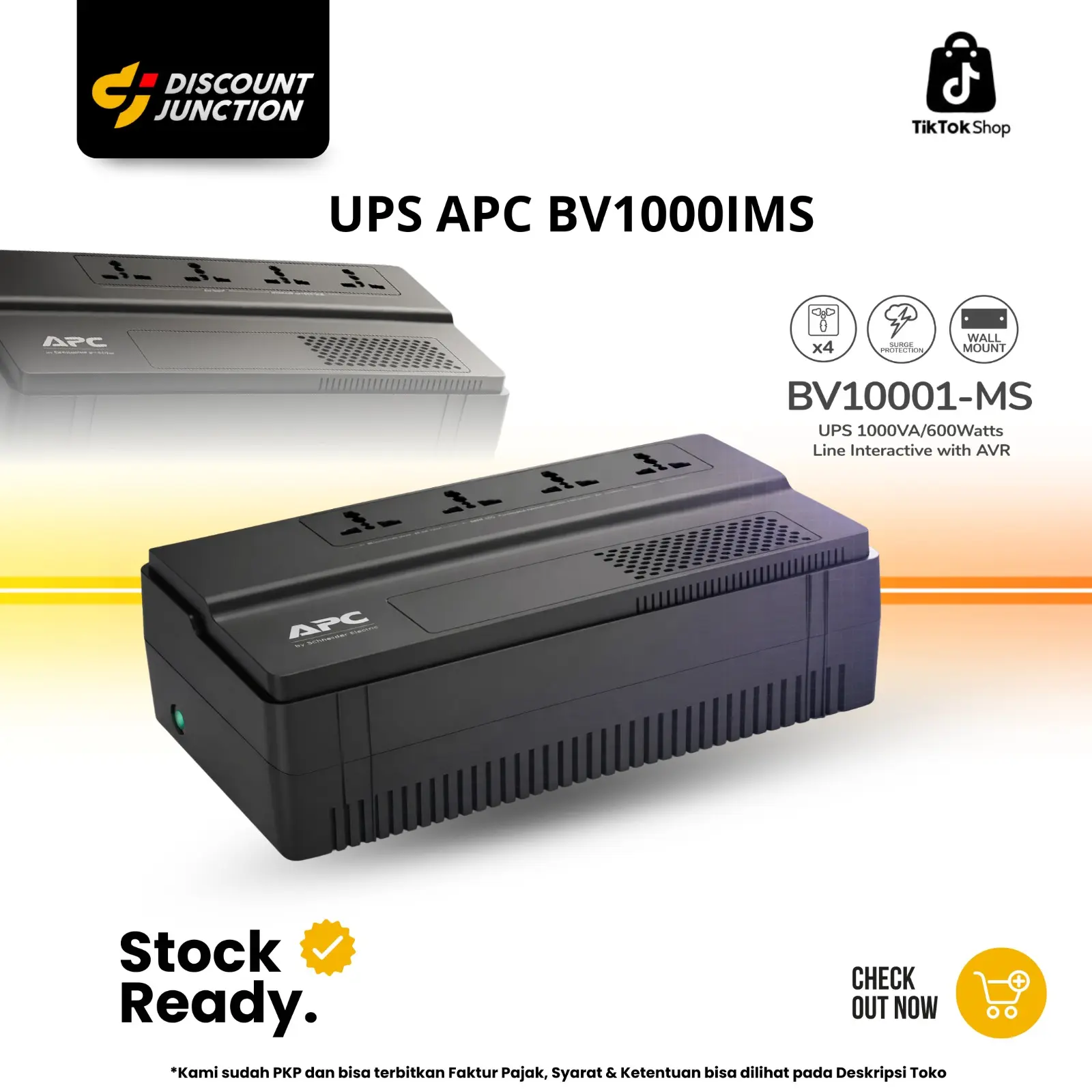 UPS APC BV1000IMS - UPS 000VA/600Watts