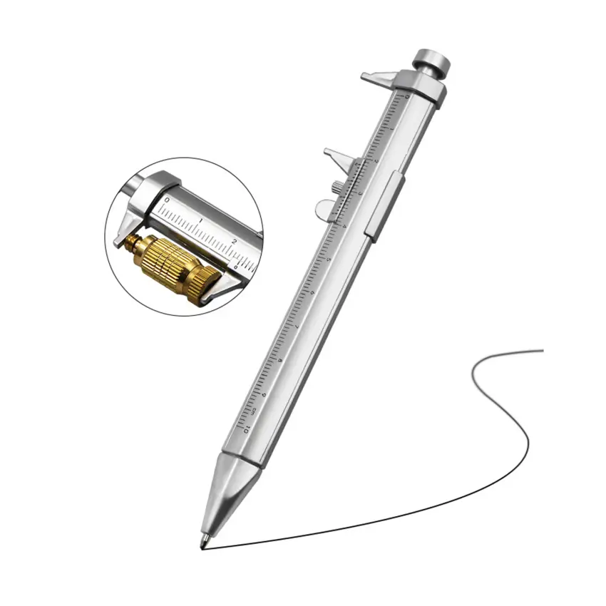 Bút Bi Đa Năng, Loại Thước Cặp 0-100, Thước Cặp Nhựa Sáng Tạo, Vernier