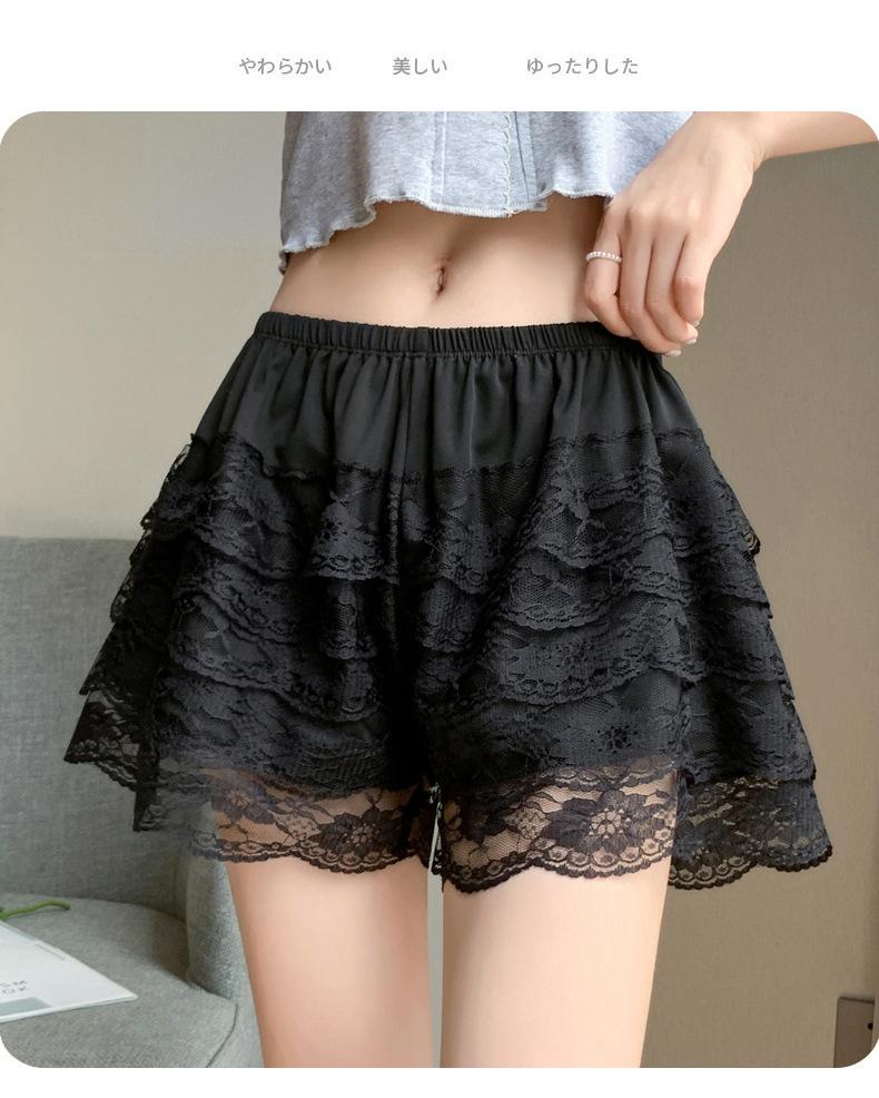 Product Introduction of Lace safety pants for women summer thin anti-exposure jk pumpkin leggings skirt loose and can be worn with safety shorts Women's anti-exposure summer thin style can be worn outside 19