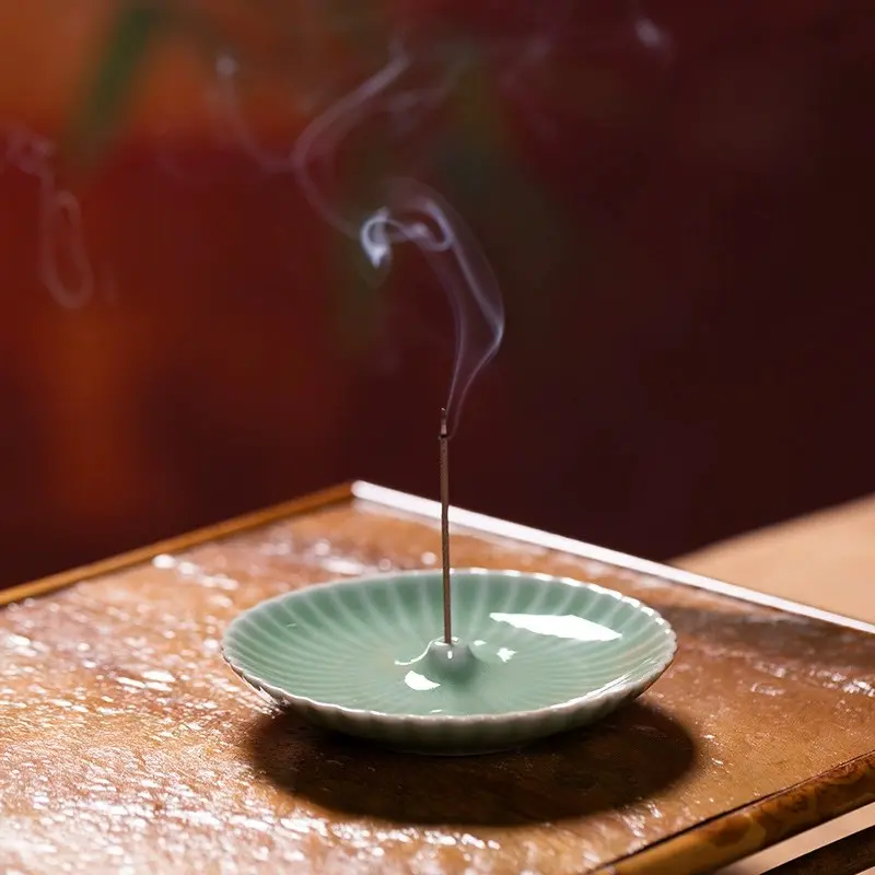 Incense burner,joss-stick incense holder,line incense holder,creative home ceramic incense tray,tea ceremony accessories,Incense base for study bedroom living room office