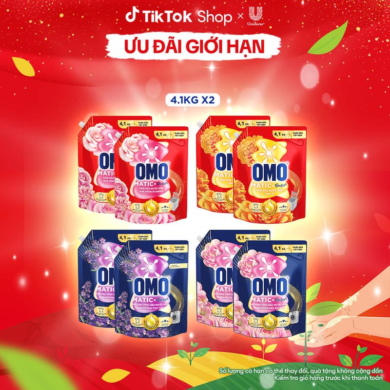  Combo 2 Nước giặt OMO Matic Hương Nước Hoa Comfort 4.1KG  túi   1  