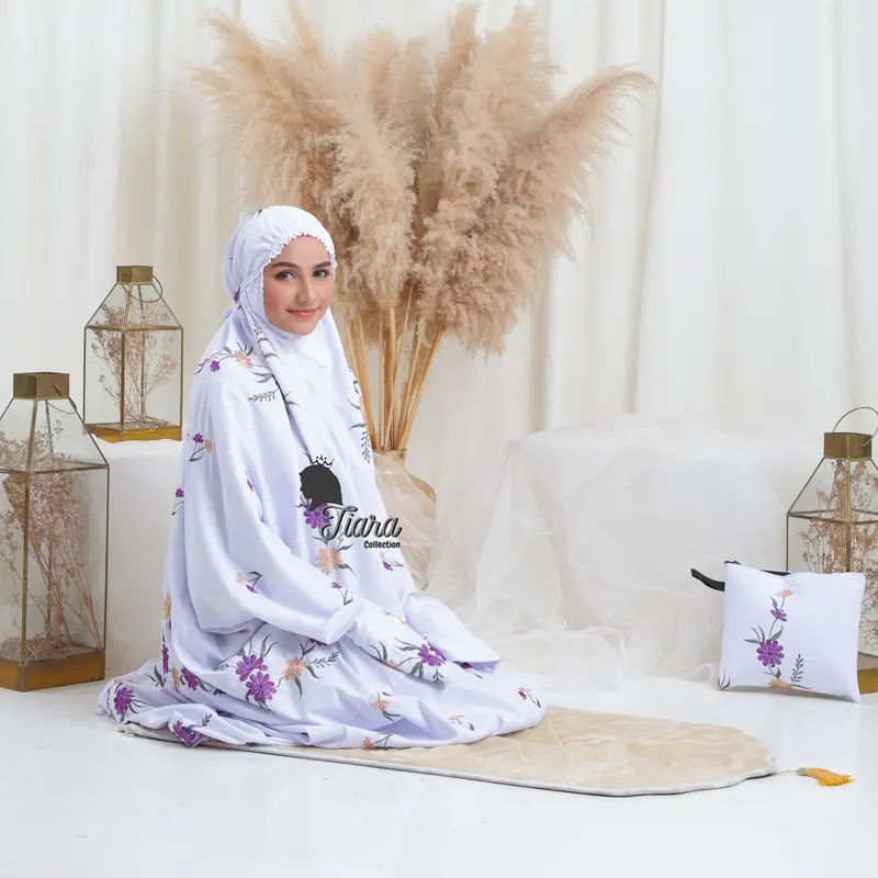 Mukena Tiara Terusan Muslim Dewasa - Bordir Keyla 7