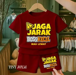 TINY JOY.id-SETELAN BAJU ANAK PEREMPUAN BOS KECIL  USIA 1-8 TAHUN GAMBAR KATA KATA VIRAL BAHAN KATUN COMBED PREMIUM / SETELAN FASHION ANAK /SETELAN CELANA PENDEK DISTRO / SETELAN ANAK MURAH / SETELAN BAJU ANAK LAKI LAKI KEKINIAN NYAMAN