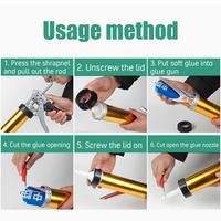 Gambar 590ml Lem Silicone Sealant / Sealant silikon untuk penyegelan dan kedap air pintu luar ruangan, jendela, dinding dan kaca - 590ML dari appelhouse.s Kota Cirebon 3 Tokopedia