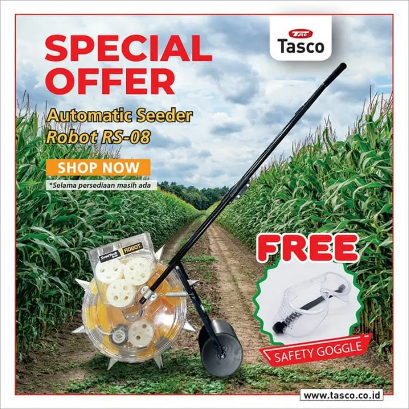 Alat Tanam Benih Biji Jagung ROBOT RS8 Hand Push Seeder RS-8
