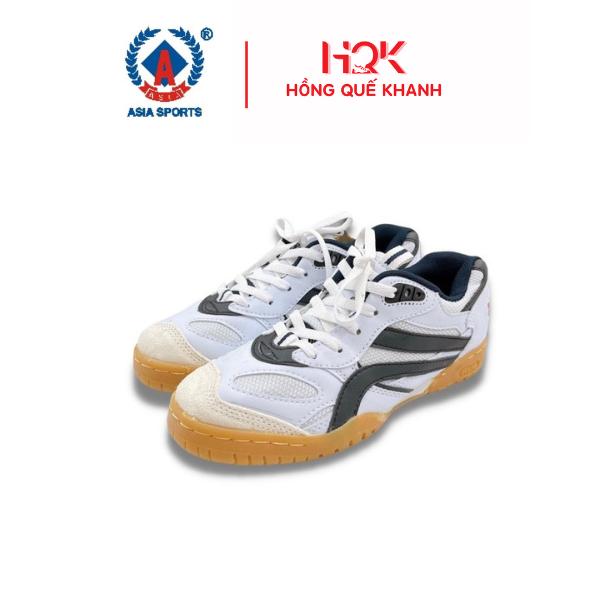 Giày Asia MCS02 vải nam chơi cầu lông bóng chuyền màu sọc đen xanh lá đen sọc bạc xám xanh nhớt size 36-45 chất liệu vải bền đẹp