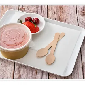 Bobastore Sendok Makan Kayu Garpu Makan Kayu Gase Kayu Spork Sendok Kayu Pisau Kayu Sendok Dessert R1167