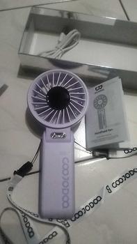 Product Review of GOOJODOQ GFS003 Folding Mini Fan 4000 MAH With Smart LED Screen Display 100 Level Speed - Kipas Mini from a**i 0