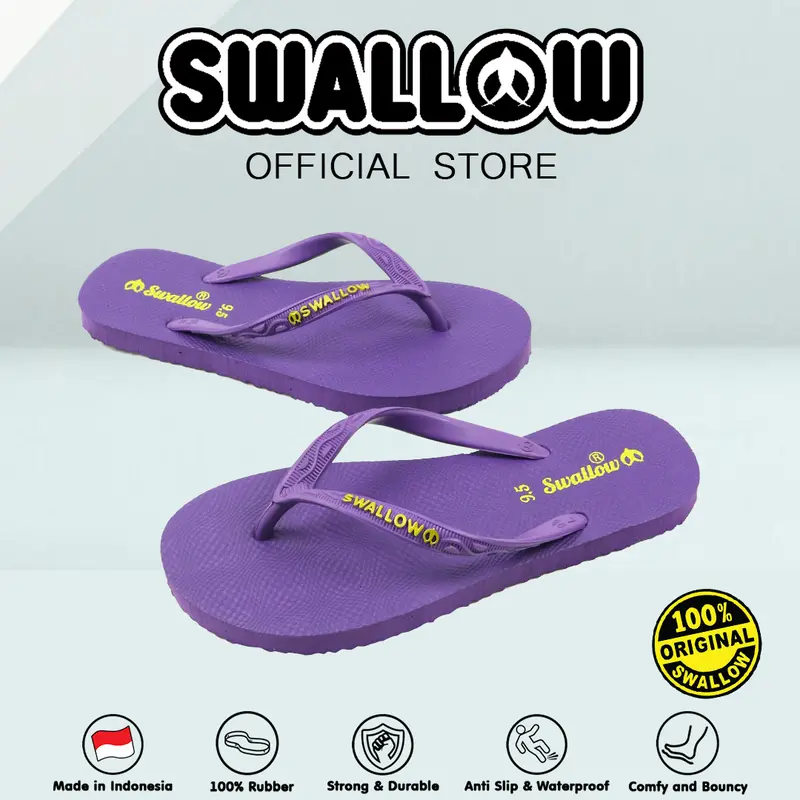 Swallow Sandal Jepit Nice - Sandal Jepit Karet Wanita Dewasa Anti Slip 7