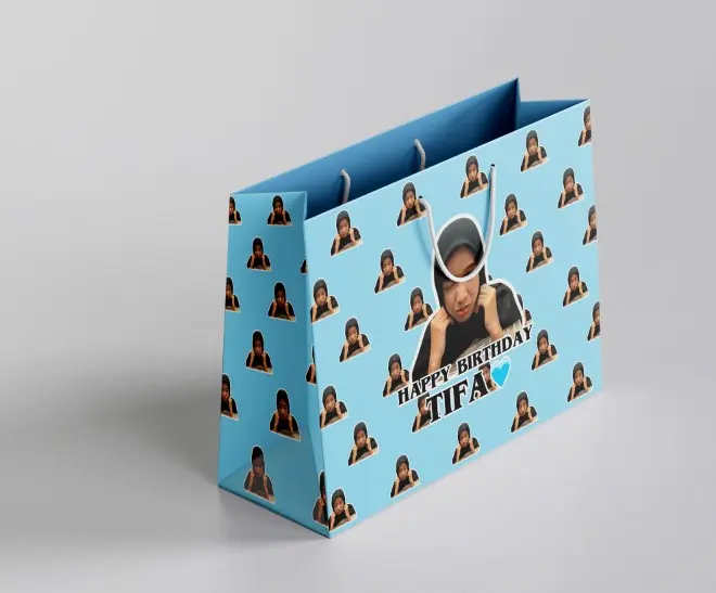 Paperbag Custom Wajah Ulang tahun kado 4