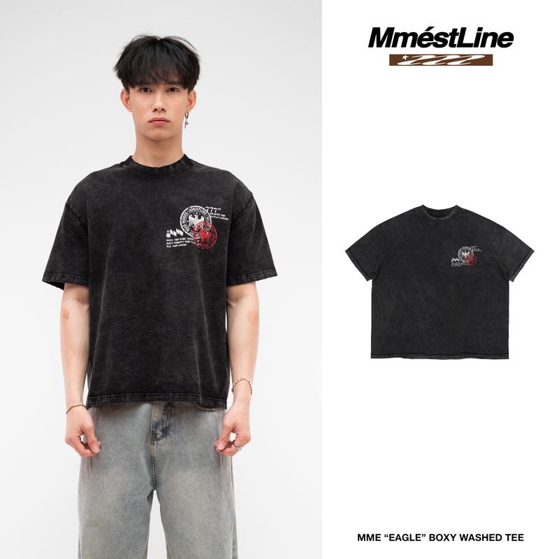 Áo thun MMESTLINE Wash "EAGLE" MME chất vải Premium Cotton form Boxy