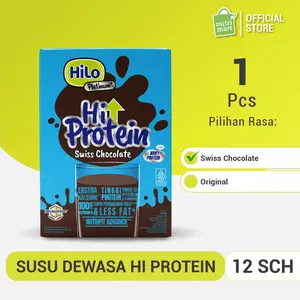 HiLo Platinum 12 Sachet (Swiss Chocolate / Original) - Susu Tinggi Protein dan Tinggi Kalsium