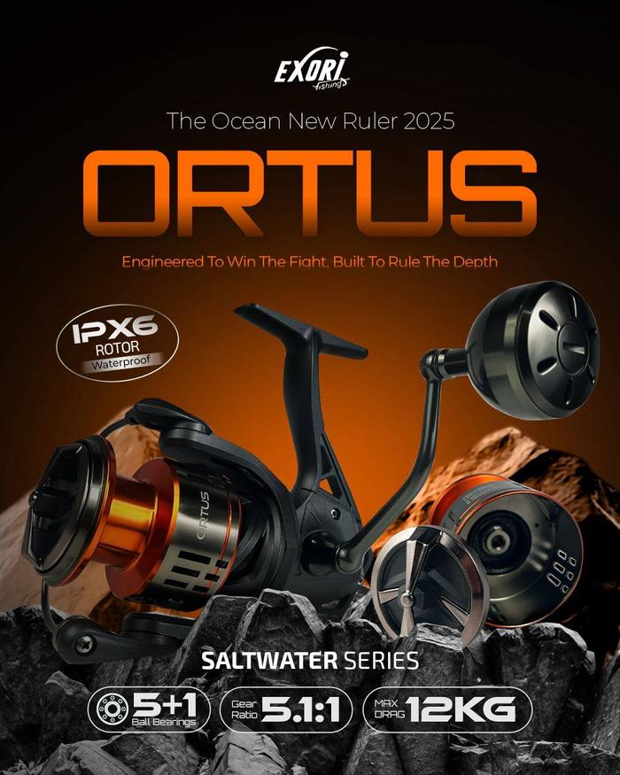 Jual Reel SPINNING EXORI ORTUS SALTWATER (POWER HANDLE) - SW-4000