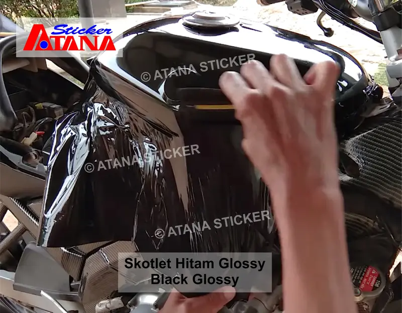 Skotlet Hitam Glossy Doff Transparan Stiker Black Smoke Hybrid Dark Muda Tua Bening Gelap PPF VPF Cutting Sticker Anti Gores Lampu Sein Headlamp Speedometer Kaca Aquarium Antigores Dekorasi Variasi Interior Eksterior Aksesoris Sepeda Listrik Motor Mobil 1