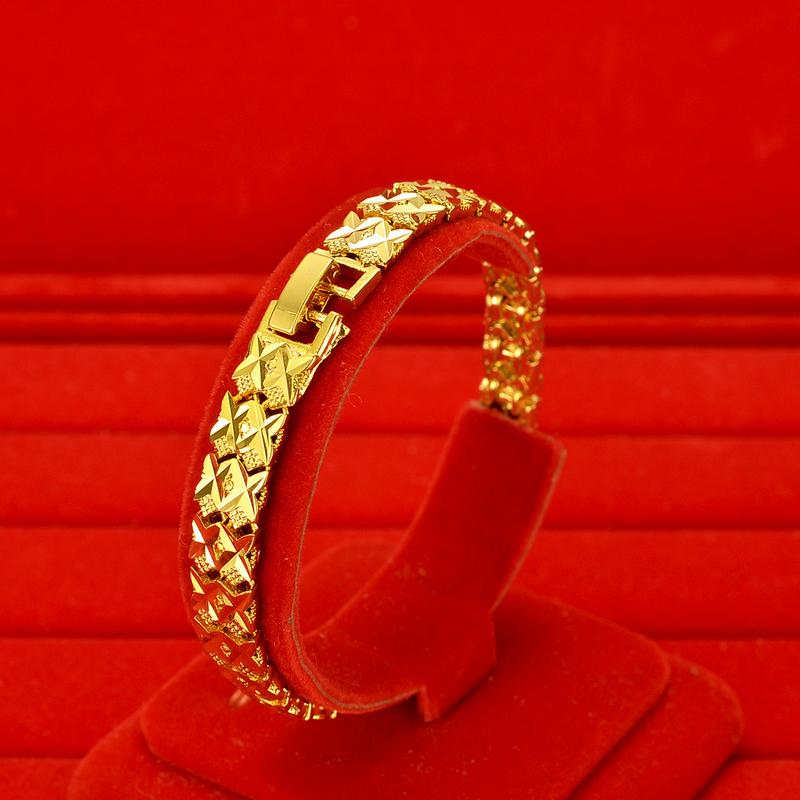 Product Introduction of Copper gold-plated watch chain, Geely bracelet, gold-plated accessories, non fading, non peeling alarm jewelry -24H shipping, free gift jewelry box 19