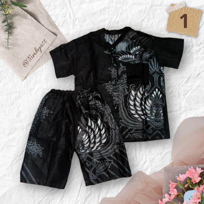 TUMBYASSS Setelan Batik Anak Batita - Baju Anak Murah - Pakaian Formal dan Harian - Fashion Anak Kemeja 1