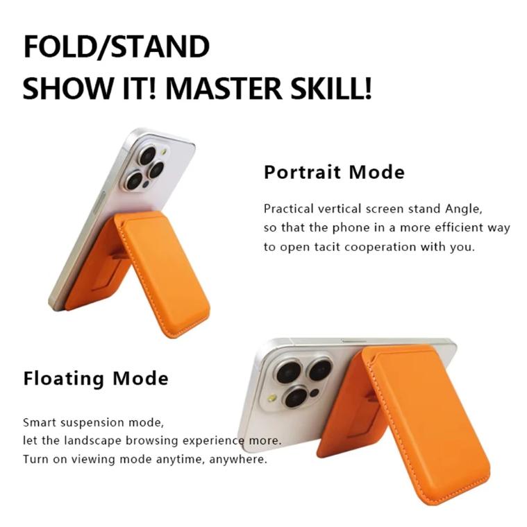 Card Holder MagSafe Leather Premium – Tempat Kartu Tempel iPhone Anti Slip