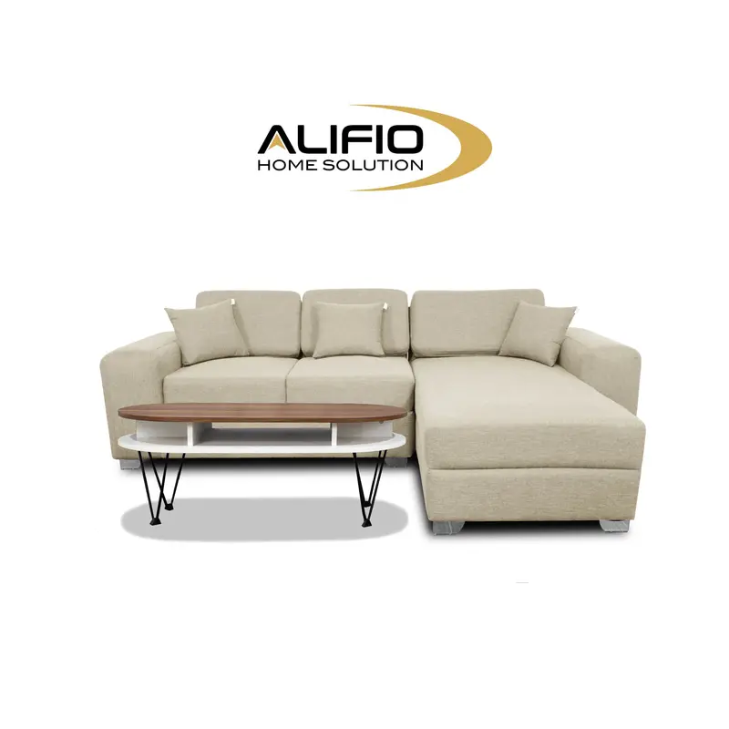 Sofa L Kagawa/Alifio/Fabrick linen/Minimalis Modern 2