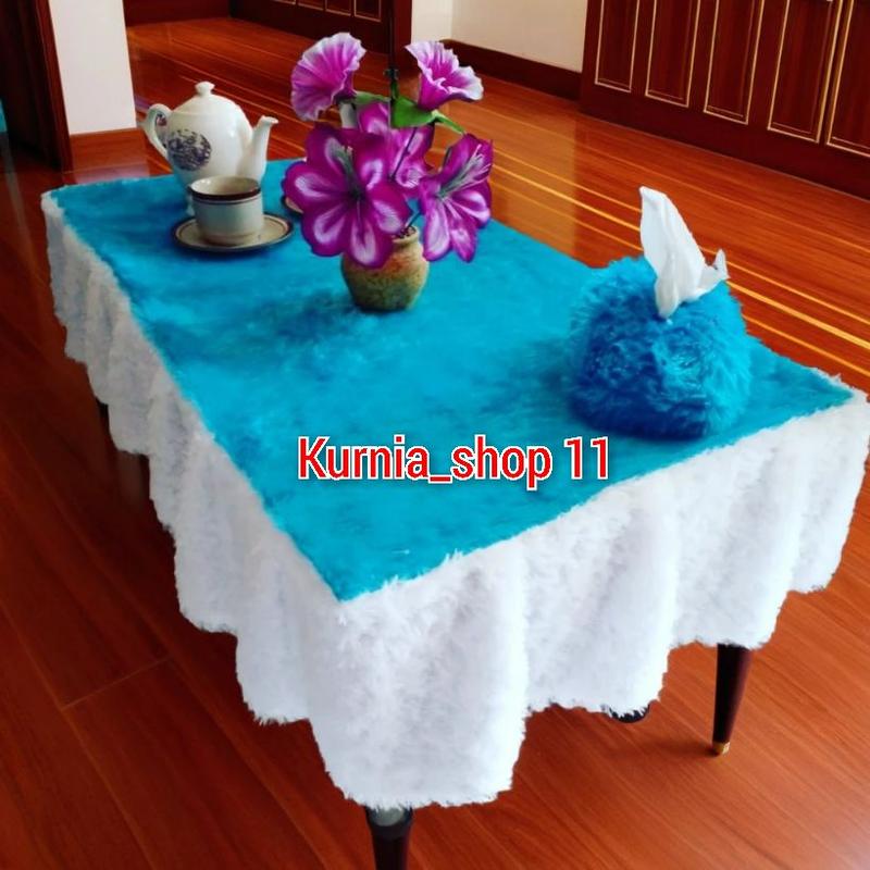 Product Introduction of Taplak Rumbai Kombinasi + Sarung Tisu Taplak Meja Ruang Tamu Taplak Meja Viral Dekorasi 8