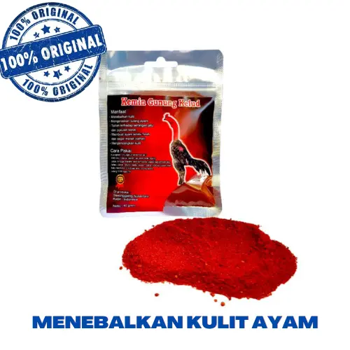 jamu ayam KEMIN MERAH GUNUNG KELUD SASET - 40 gram