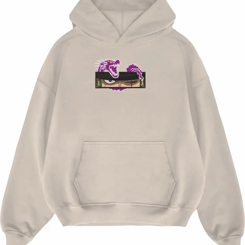 Hoodie embroidery Zoro eye dragon 6