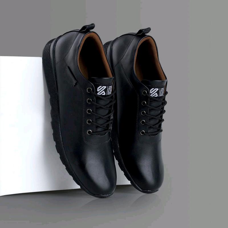 sepatu semi formal pria sepatu cowo sepatu formal Casual Hitam Kerja Shoes 1