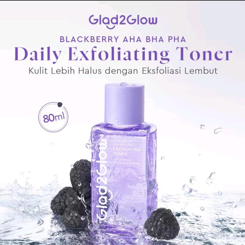 Glad2Glow Blackberry AHA BHA PHA Daily Exfoliating Toner 0