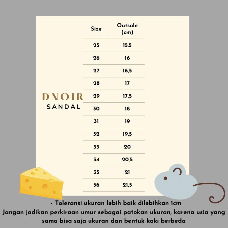 Product Introduction of DNOIR Sandal Jepit Anak Perempuan MINNIE size 25 - 36 Fashion 0