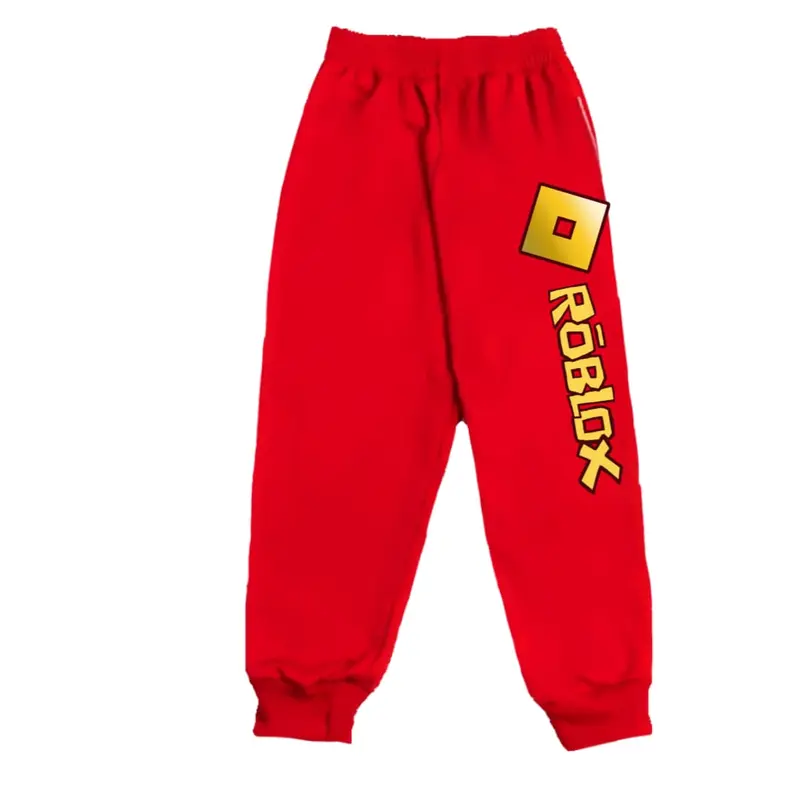 Celana Joger Panjang Anak Laki Laki Perempuan Usia 3-13 Tahun Motif Gambar Logo Roblox kolor 6