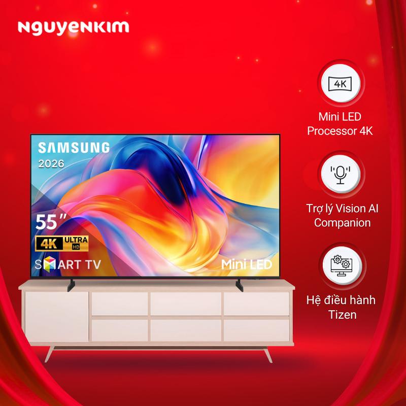 Smart Tivi MiniLED Samsung Vision AI 4K 55 inch UA55M77HAKXXV