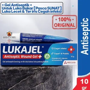 LUKAJEL 10gr - Gel Antiseptic Pengobatan Luka Pada Kulit - Mengatasi Luka Bakar [ Sunat ]