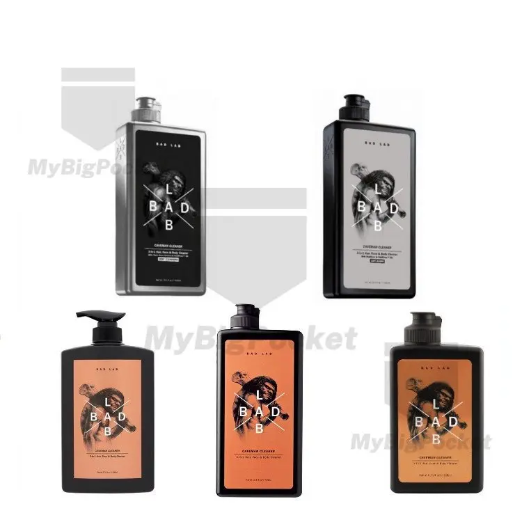 BAD LAB 3-In-1 Hair, Face, Body Cleaner - Anti Aging, Body Sculpting, Refresh Body 400ml/800ml | Shampoo Anti Dandruff