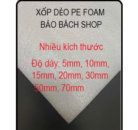 Tấm mút xốp PE Foam dẻo cắm hoa kích thước: 20cmx50cm, 30cmx50cm dày…