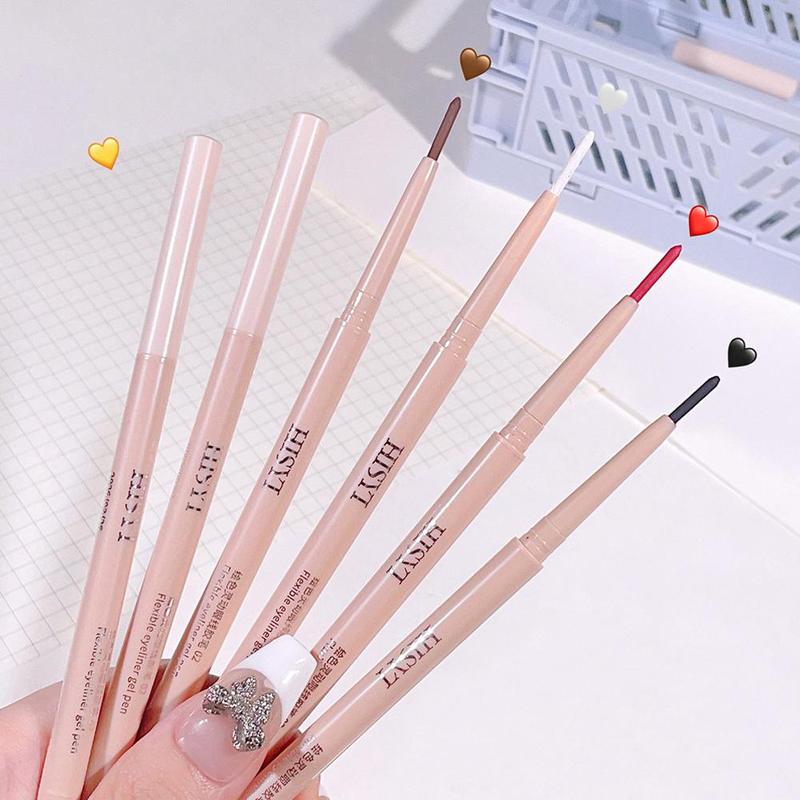Product Introduction of 5 Colors Matte Eyeliner Gel Pen/ Waterproof Lasting Eyeliner Red Smooth Women Black Eyes K9J4 23