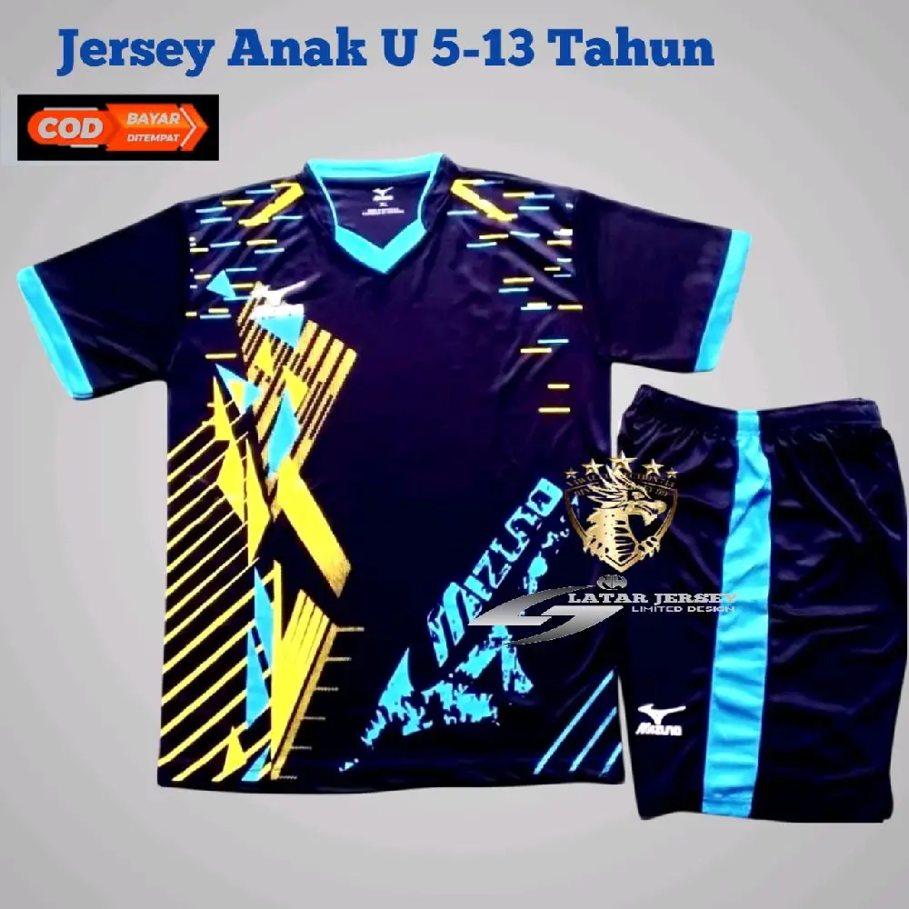 Jersey Badminton Anak Umur 5-13 Tahun Stelan Baju Bola Futsal Volly Anak Terlaris 2025 Bahan Adem Berkualitas - Sport