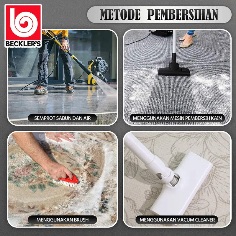 (Beckler's) Sajadah Malaysia Tebal Empuk Rumbai Ukuran 110x70cm/Sajadah Turki Anti Slip 8