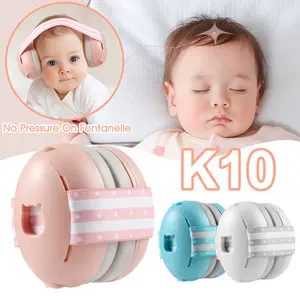 Earmuffs Infant Noise Cancelling Ear Protection Headphones for Plane Sleeping Ear Protection Travel Essential YHKEMA - White